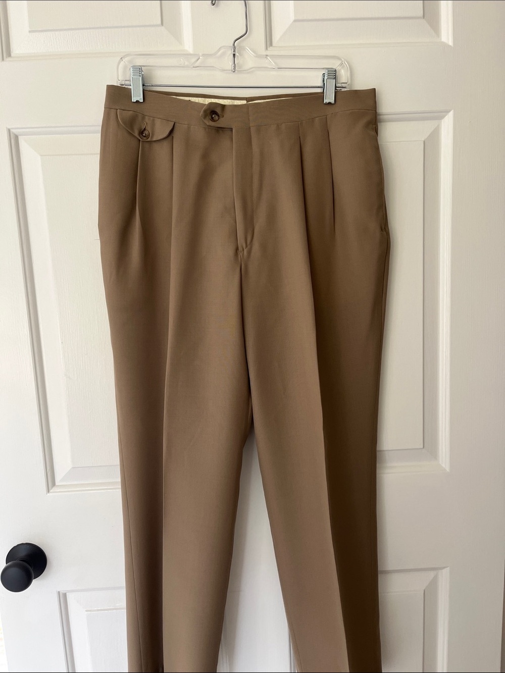 Men's Tailored Tan Dress Pants